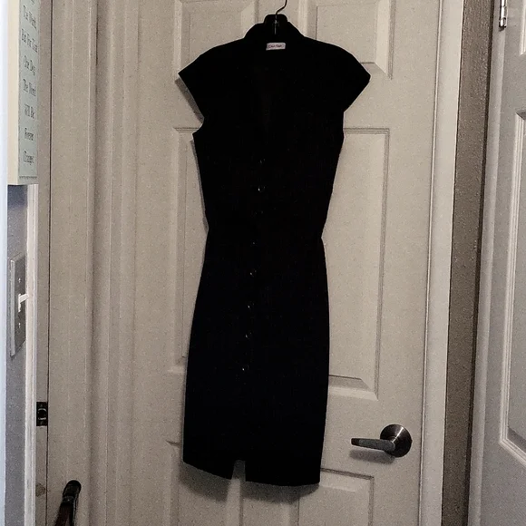 Calvin Klein | Dresses | Calvin Klein Black And White Pinstripe Dress Size  4 | Poshmark
